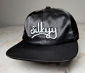 Black Satin Snapback Cap - Unisex